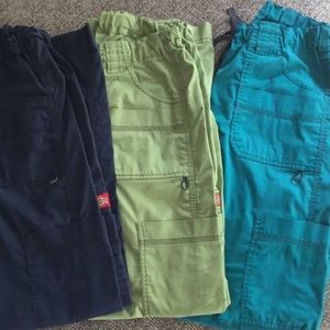 3 pairs of Dickies Genflex Youtility scrub pants